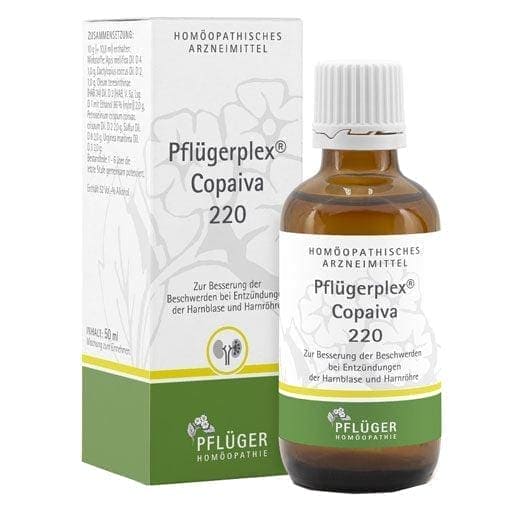 Urethra, chronic inflammation of the bladder, PFLUEGERPLEX Copaiva 220 drops - UKDorf 