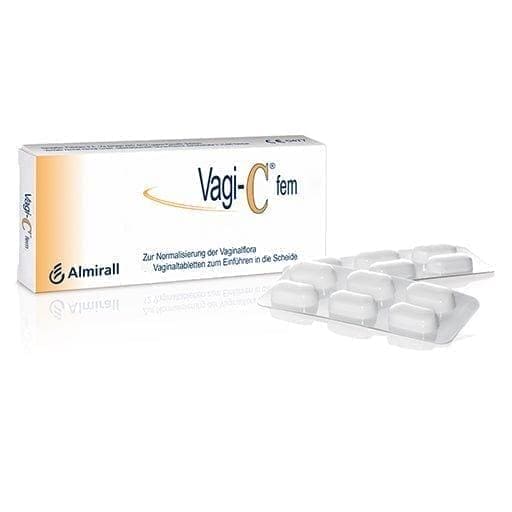 VAGI C Fem vaginal tablets, natural ph for vagina, vitamin C (ascorbic acid) - UKDorf 