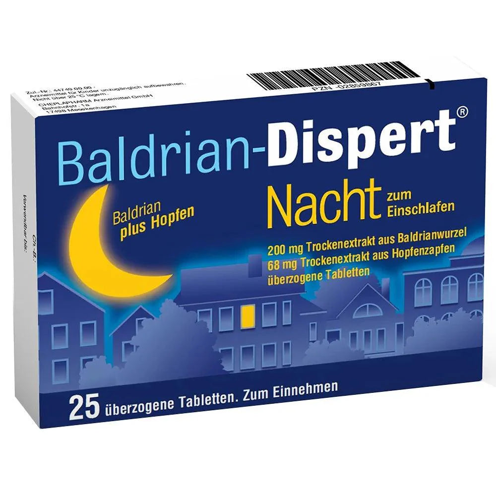 VALERIAN DISPERT Night to fall asleep via tablets - UKDorf 