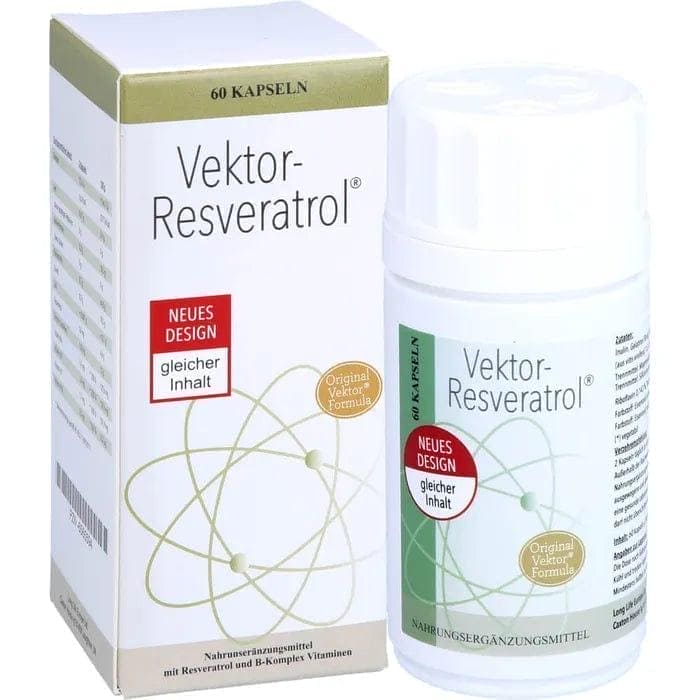 VEKTOR Resveratrol Capsules, resveratol, lactalbon and B-complex vitamins - UKDorf 