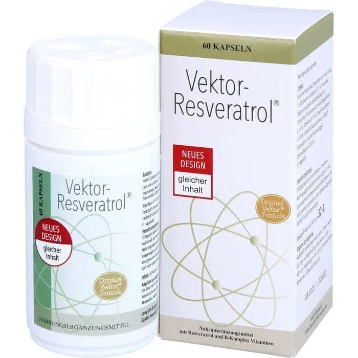 VEKTOR Resveratrol Capsules, resveratol, lactalbon and B-complex vitamins - UKDorf 