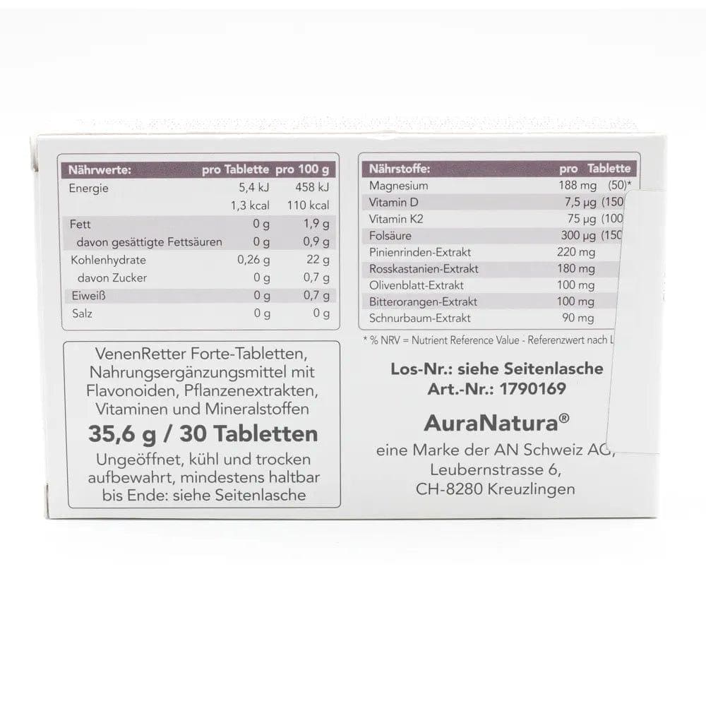 VENE RETTER Forte, horse chestnut, pine bark, Sophora Japonica, bioflavonoids - UKDorf 