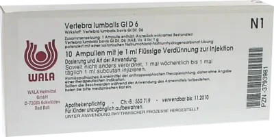 VERTEBRA lumbalis GL D 6 ampoules - UKDorf 