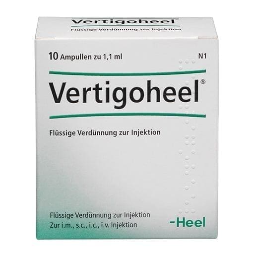Vertigo, dizziness, treatment for vertigo, VERTIGOHEEL ampoules - UKDorf 