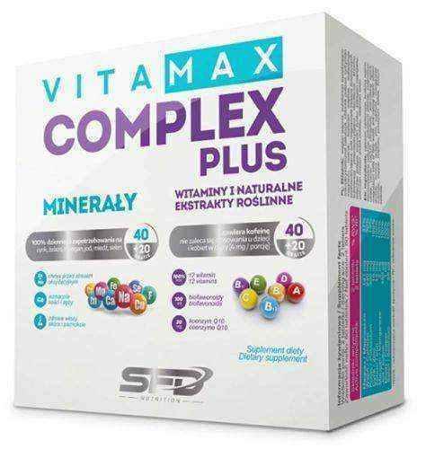 Vitamax Complex PLUS SFD x 60 tablets + 60 tablets UK