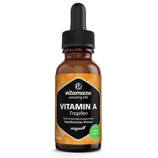 VITAMIN A 500 µg high-dose vegan drops - UKDorf 