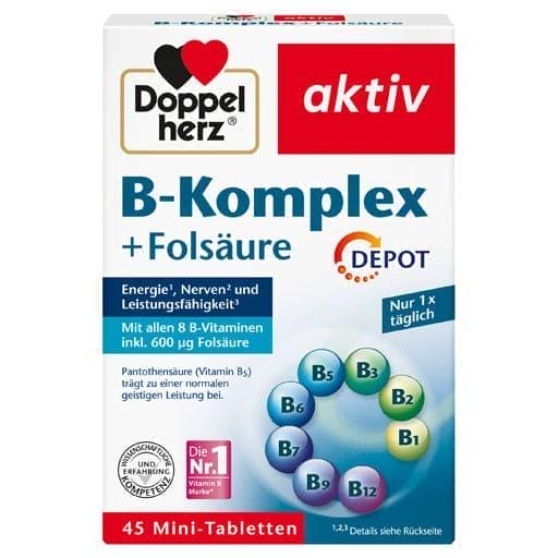 Vitamin B complex + folic acid depot tablets - UKDorf 