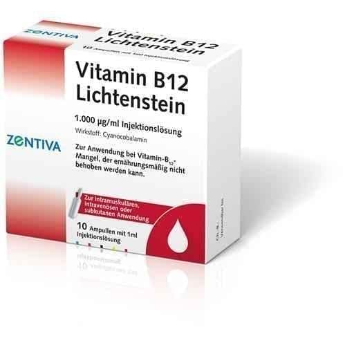 VITAMIN B12 1,000 µg Lichtenstein ampoules 100X1 ml cyanocobalamin UK