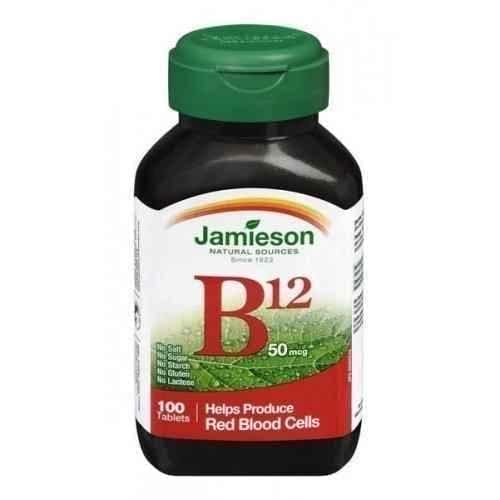 VITAMIN B12 50mcg 100 tablets UK