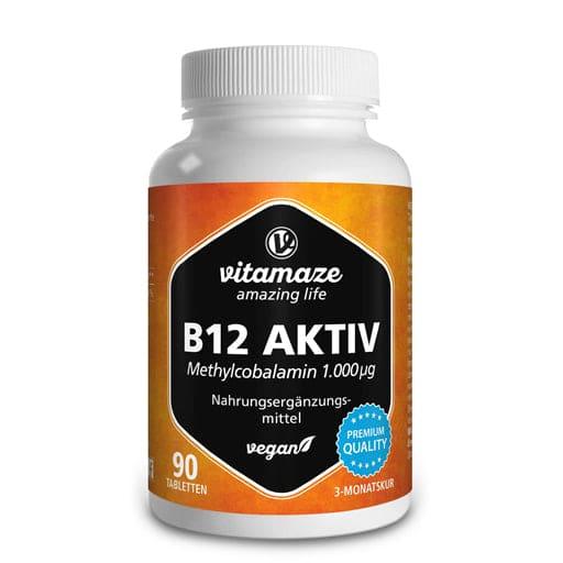 Vitamin B12 ACTIVE 1,000 µg vegan tablets - UKDorf 