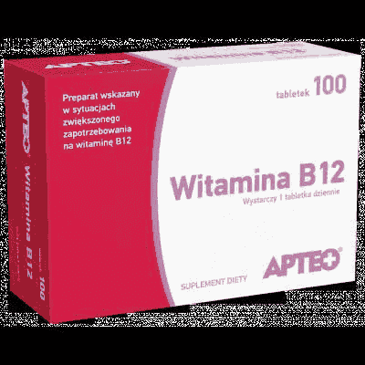 VITAMIN B12 APTEO 10 μg x 100 tablets UK