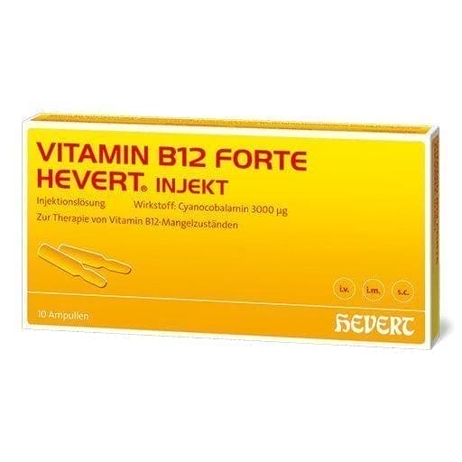 VITAMIN B12 HEVERT forte Inject ampoules, vitamin B12 deficiency - UKDorf 