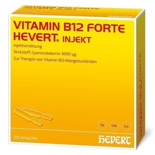 VITAMIN B12 HEVERT forte Inject ampoules, vitamin B12 deficiency - UKDorf 