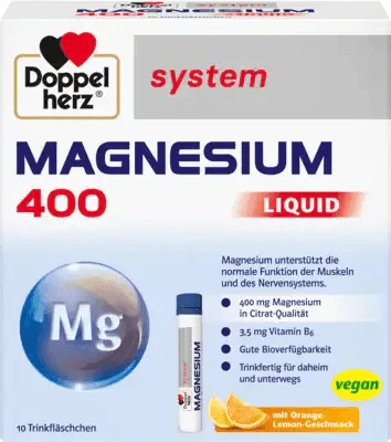 Vitamin b6 and magnesium, DOPPELHERZ, Magnesium 400 Liquid, drinking ampoules - UKDorf 