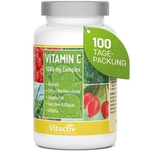 VITAMIN C 1000 mg Complex, Acerola tablets - UKDorf 