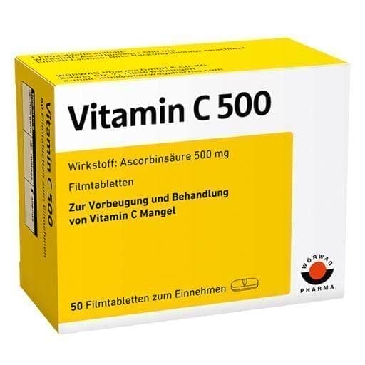 VITAMIN C 500 film-coated tablets UK