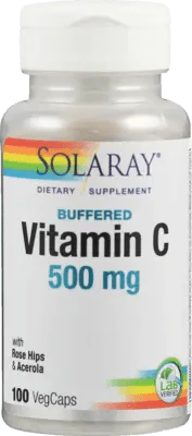 VITAMIN C, 500 mg with rose hip, & acerola, puffed capsules - UKDorf 