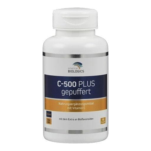 Vitamin C 500 Plus buffered capsules, calcium ascorbate, magnesium - UKDorf 