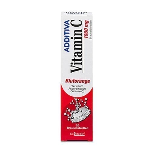 Vitamin c deficiency disease, ADDITIVA Vitamin C blood orange effervescent tablets - UKDorf 