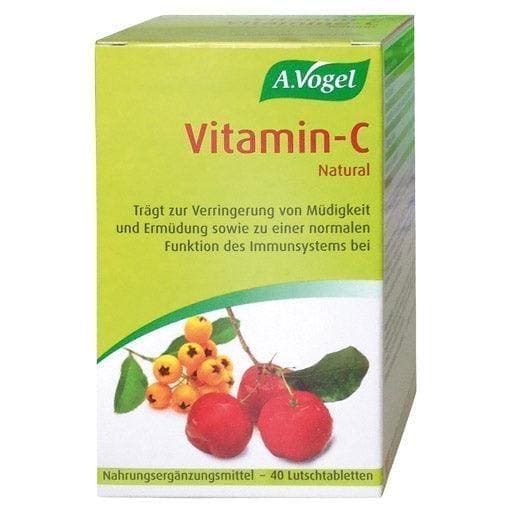 VITAMIN C LOZENGES A.Vogel, acerola cherry powder, passion fruit extract - UKDorf 