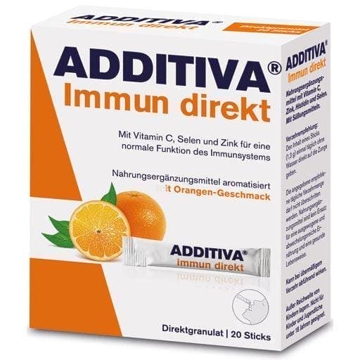 Vitamin C, zinc to strengthen the immune system, ADDITIVA Immune Direct Sticks - UKDorf 