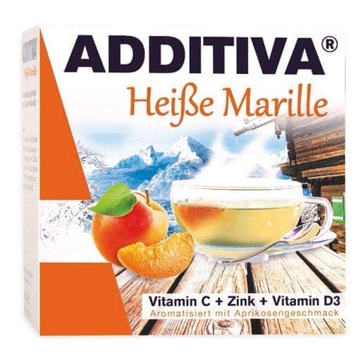 Vitamin C, zinc, vitamin D3, ADDITIVA hot apricot powder - UKDorf 