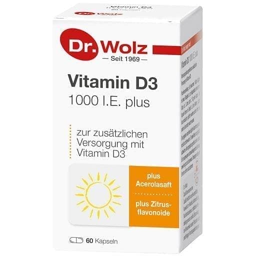 VITAMIN D3 1,000 IU plus Dr.Wolz capsules UK