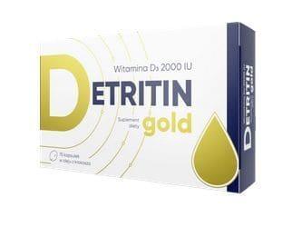 Vitamin D3 2000 IU in safflower oil, Detritin Gold - UKDorf 