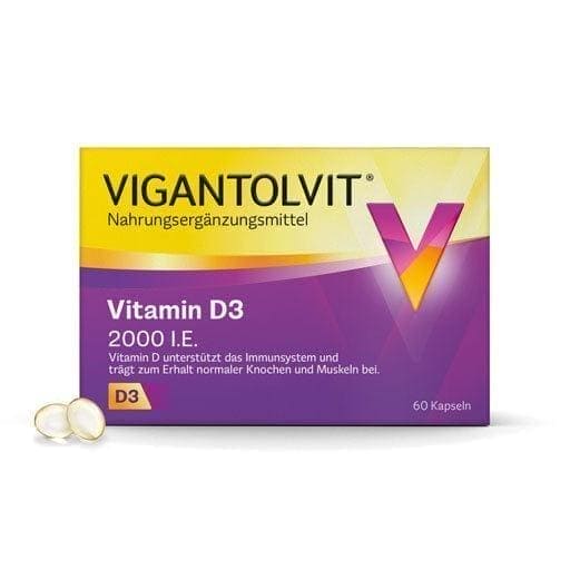 Vitamin D3 2,000 IU VIGANTOLVIT soft capsules - UKDorf 