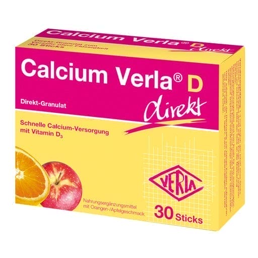 Vitamin d3 and calcium, calcium carbonate, CALCIUM VERLA D direct granules - UKDorf 