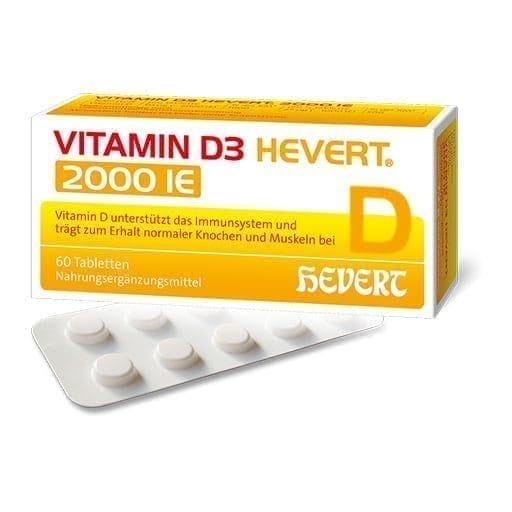 VITAMIN D3 HEVERT 2,000 IU tablets - UKDorf 