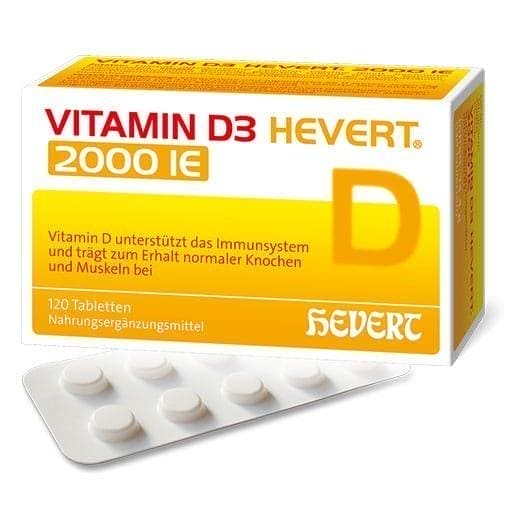 VITAMIN D3 HEVERT 2,000 IU tablets - UKDorf 