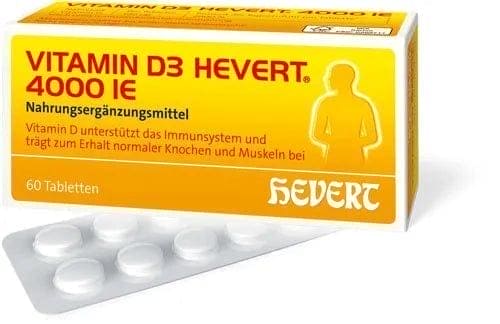 VITAMIN D3 HEVERT 4,000 IU tablets, prevents vitamin D deficiency UK