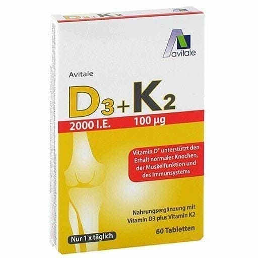 Vitamin D3+K2 2000 IU UK