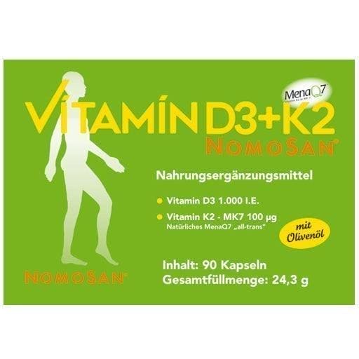 VITAMIN D3+K2 Nomosan Capsules UK