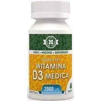 Vitamin D3 Medica 2000j.mx 60 capsules, cholecalciferol UK