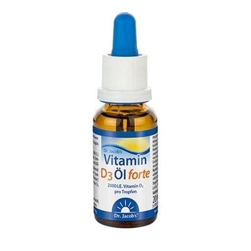 VITAMIN D3 OIL forte Dr Jacob's VEGETARIAN drops UK