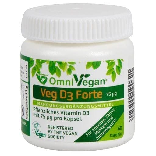 Vitamin D3 OMNIVEGAN Veg D3 Forte 75 µg - UKDorf 