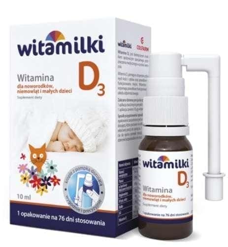 VITAMIN D3 spray WITAMILKI, helps to increase the level of calcium UK