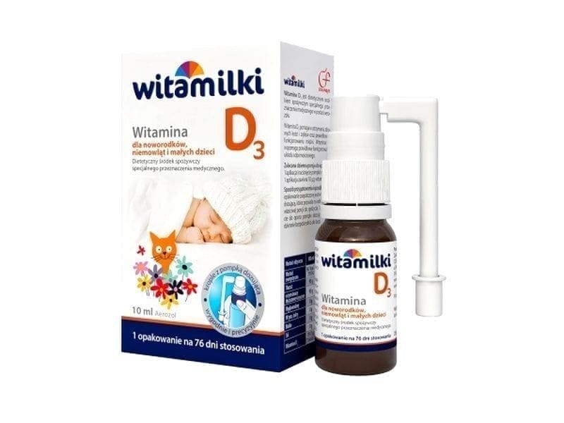 VITAMIN D3 spray WITAMILKI, helps to increase the level of calcium UK