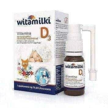 VITAMIN D3 spray WITAMILKI, helps to increase the level of calcium UK