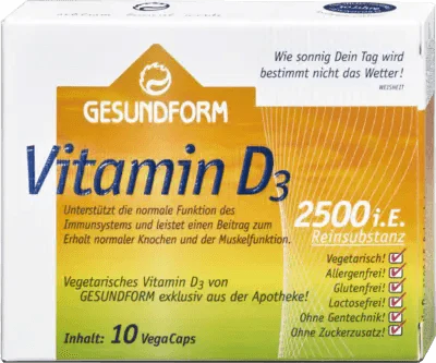 Vitamin d3 vegan, GESUNDFORM Vitamin D3 2,500 IU - UKDorf 