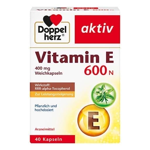 Vitamin E 600 N, alpha tocopherol, soft capsules - UKDorf 