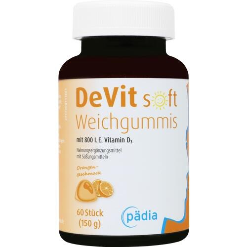 vitamin D3 (cholecalciferol) soft gummies DEVIT Soft Rubber Pads 60 pcs