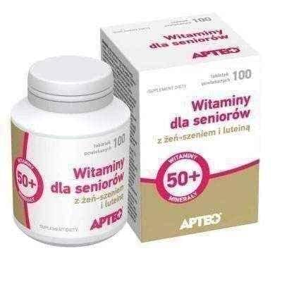 VITAMINS FOR SENIORS Apteo x 100 tablets UK