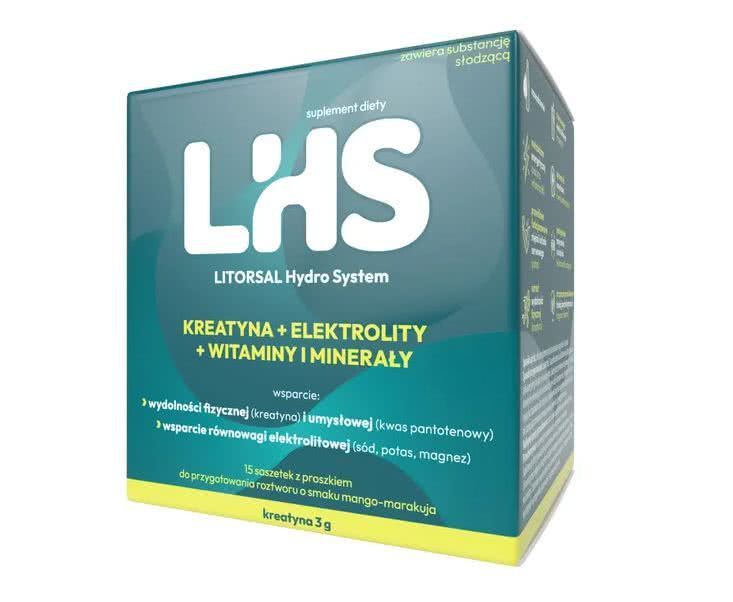 vitamins, minerals, and creatine, LHS Litorsal Hydro System mango-passion fruit