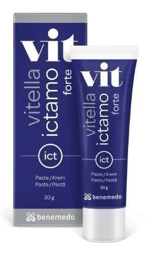 Vitella Ictamo Forte cream for difficult skin changes, zinc oxide, ichthyol - UKDorf 