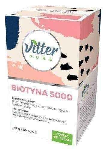 VITTER PURE Biotin 5000 42g / 60 portions UK