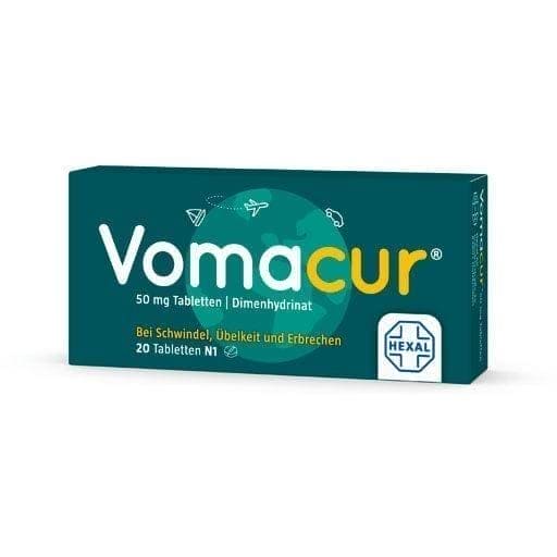 VOMACUR, against nausea and vomiting, motion sickness UK