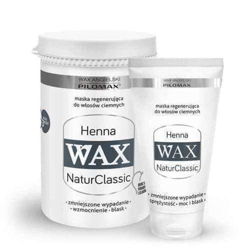 WAX Pilomax NaturClassic Henna mask regenerating hair dark 240ml UK